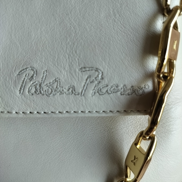 Vintage Paloma Picasso Cream Leather Shoulder Bag - Picture 2 of 9